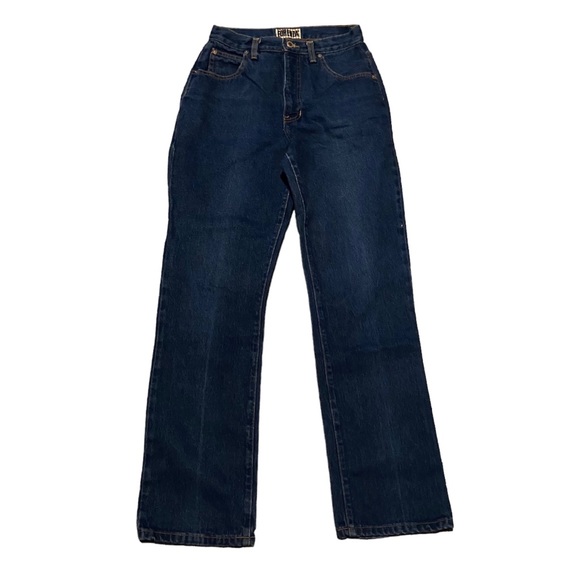 Forenza Medium Wash High Rise Denim Jeans with Rose Embroidered Pockets Size 9 - Picture 3 of 7